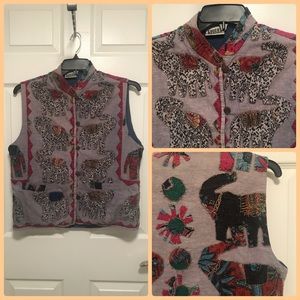 Chico’s Design Elephant Vest